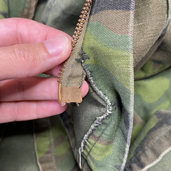 Vintage Polar Brand Camo Camouflage Military Utility Field Jacket 60s Size XL - Picture 8 of 8